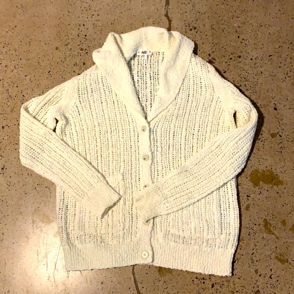 NWOT Paige loose weave cardigan, M